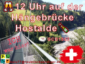 🥂12 Uhr auf der Hängebrücke Hostalde🍾