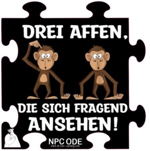 4er Nano Puzzle - Affen